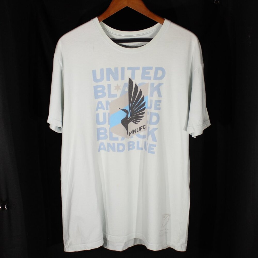 Mitchell & Ness Minnesota United FC team "United Black and Blue" T-shirt - Sz XL